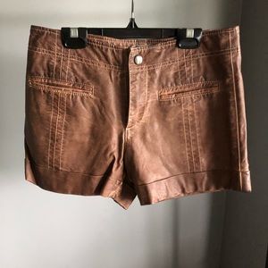 Free people vegan leather shorts